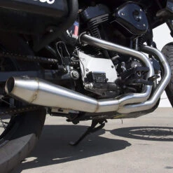 Comp-S Gen-2 2 Into 1 Exhaust System - Brushed - 1986-2003 Harley-Davidson Sportster