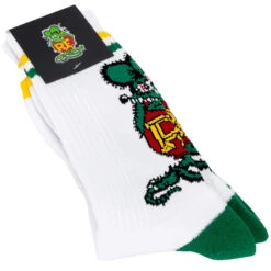 Rat Fink Standing Socks - White -Motor Parts Hub 014964 Mooneyes Equipped RatFinkStandingSocks White 1