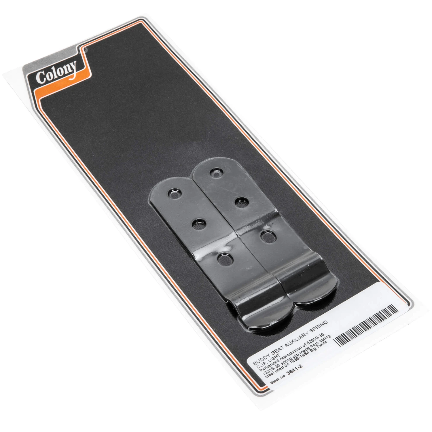 #3641-2 Buddy Seat Auxiliary Spring Clip - Light - 1936-1964 Harley-Davidson Big Twins 1 #3641-2 Buddy Seat Auxiliary Spring Clip - Light - 1936-1964 Harley-Davidson Big Twins