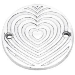 Heart Cast Aluminum Points Cover - Horizontal