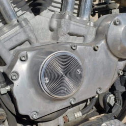 Spiral Cast Aluminum Points Cover - Twin Cam -Motor Parts Hub 015026 015027 015028 SpiralCastAluminumPointsCover Installed 1 00f56a5a 7ea9 4e5f b849 e3c233444dcd