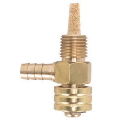 1/4 Inch NPT 90 Degree Petcock - Brass