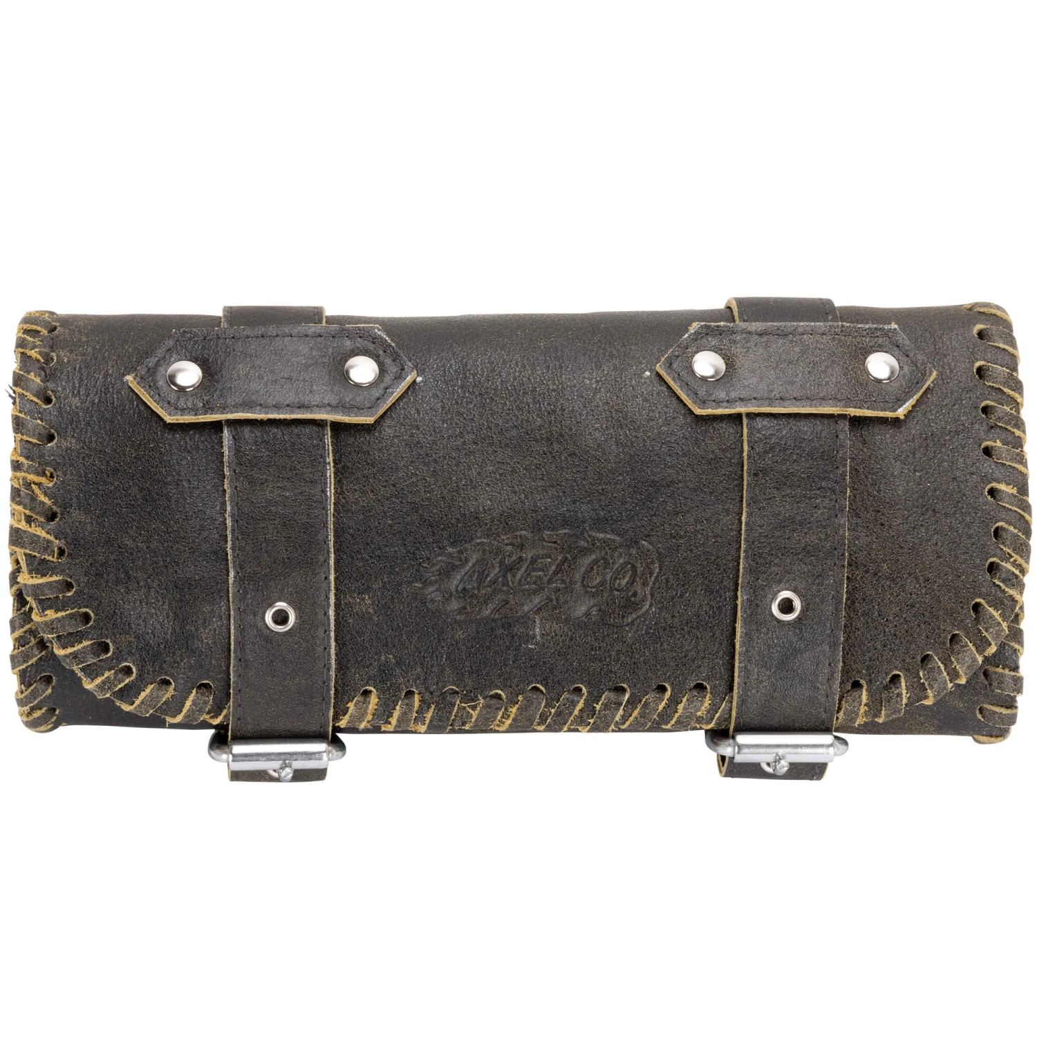 Braided Black Leather Tool Roll 2 Braided Black Leather Tool Roll - Image 2