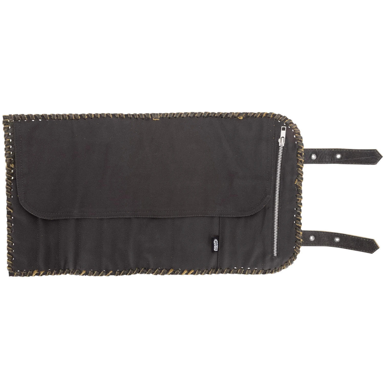 Braided Black Leather Tool Roll 4 Braided Black Leather Tool Roll - Image 4