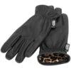 Premium Cowhide Gloves - Leopard Lined - Black