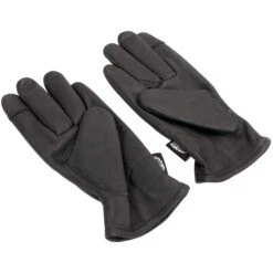 Premium Cowhide Gloves - Leopard Lined - Black -Motor Parts Hub 015061 AxelCo PremiumCowhideGloves LeopardLined Black 4