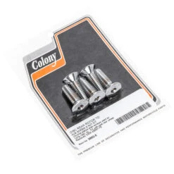 #3662-5 Disc Rotor Allen Screw And Nut Kit - Chrome Plated - 1979-1991 Harley-Davidson XL FX (Cast Wheel)