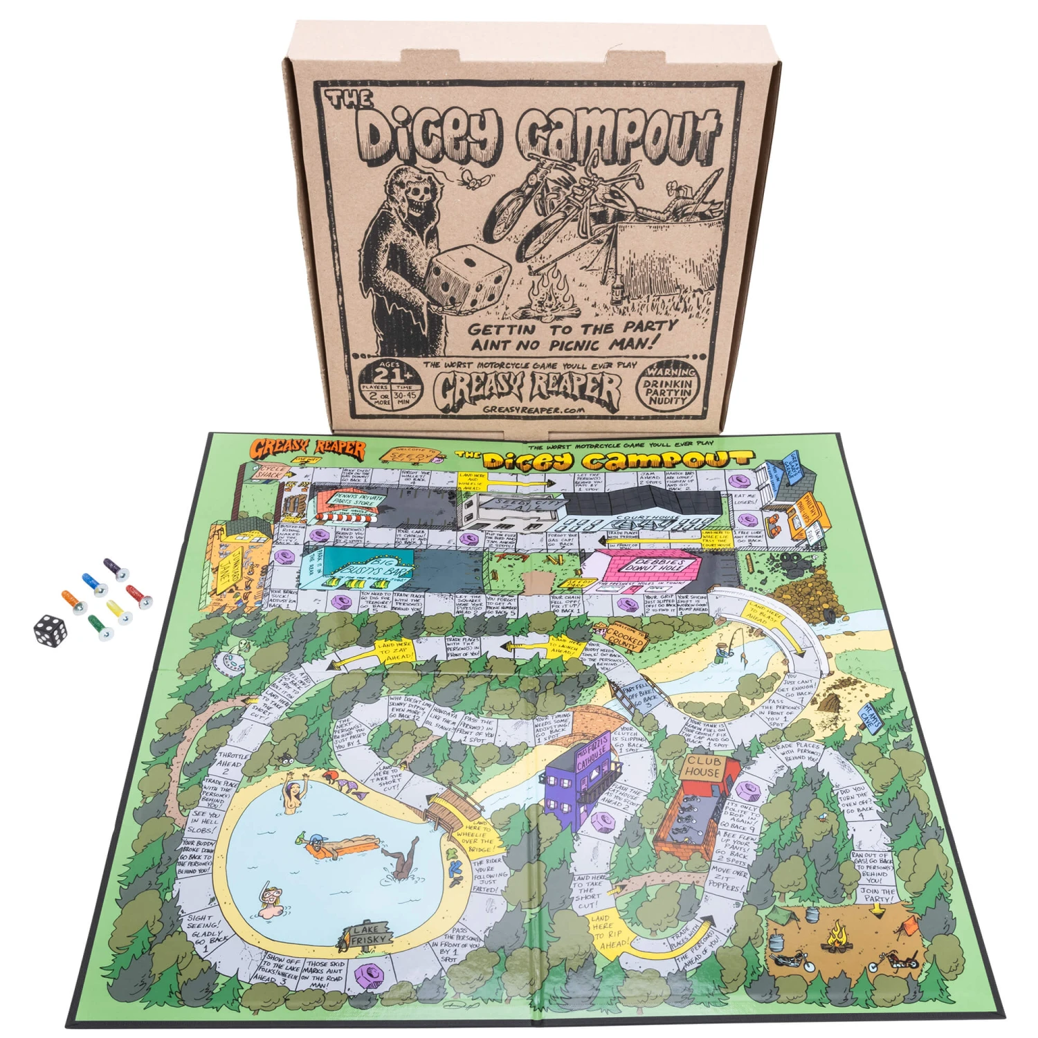 The Dicey Campout Board Game 1 The Dicey Campout Board Game