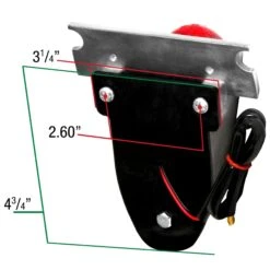 Sparto Polished Aluminum Tail Light - 12v 15 Sparto Polished Aluminum Tail Light - 12v -Motor Parts Hub 0462 sparto chrome tail light bobber chopper specs