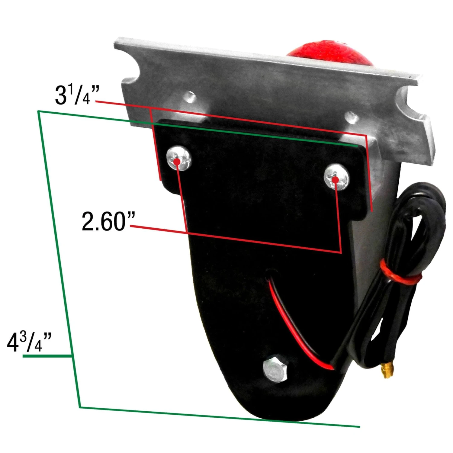 Sparto Polished Aluminum Tail Light - 12v 8 Sparto Polished Aluminum Tail Light - 12v - Image 8