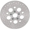 RUSSELL Drilled Stainless Steel Brake Rotor - 11.5 Inches - Replaces Harley-Davidson OEM# 44156-00