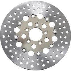 RUSSELL Floating Drilled Stainless Steel Brake Rotor - 11.5 Inch - Replaces Harley-Davidson OEM# 41797-00