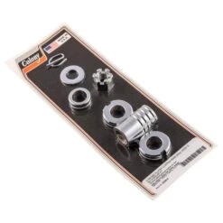 #2025-5 Rear Axle Nut Spacer Kit Chrome Grooved Harley Softail 2000-07