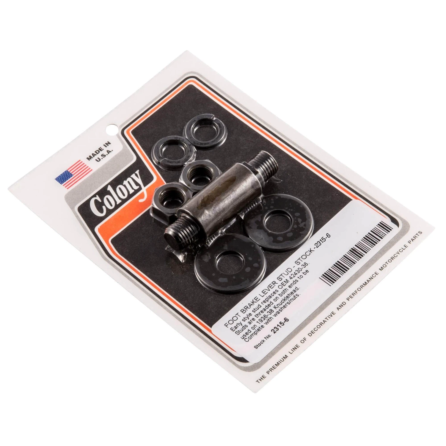 #2315-6 Foot Brake Lever Stud OEM 42430-36 Harley Knucklehead 36-38 1 #2315-6 Foot Brake Lever Stud OEM 42430-36 Harley Knucklehead 36-38