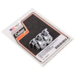 #2341-5 Front Brake Rotor Mounting Kit Chrome Button Head Harley Dyna 06-up