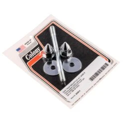 #2438-5 Gas Tank Mounting Kit Chrome Pike Nut Harley Softail 84-99