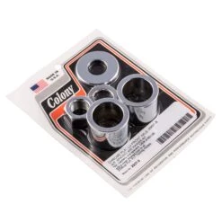 #2507-5 Chrome Front Axle Nut Spacers Washer Kit Harley FLH FLT 08-up