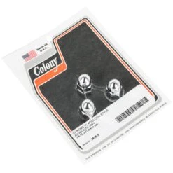 #2838-3 Harley OEM Style Chrome Acorn Nuts 3/8-16 Thread 3 Pack