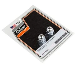 #6935-2 Chrome Plated Acorn Nuts 7/16-20 SAE Thread 2 Pack