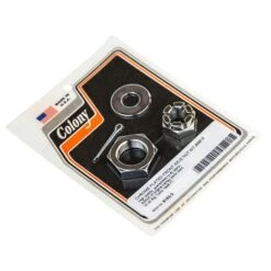 #8162-3 Front Axle Nut Kit Chrome Plated Fits 1946-71 Harley Davidson Big Twins