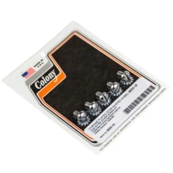 #8200-10 Star Shaped Wheel Hub Outer Cover Chrome Plated Screw Kit Fits 1936-66 Harley Davidson