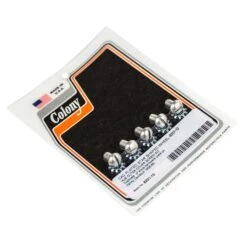 #8201-10 Star Shaped Wheel Hub Outer Cover CAD Plated Screw Kit Fits 1936-66 Harley Davidson