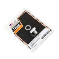 #8493-2 Oil Tank Drain Plug Chrome Harley Big Twin 81-up