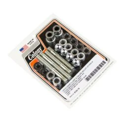 #8724-18 Handlebar Clamp & Gauge Mount Kit Chrome Acorn Harley FX XL 83-94