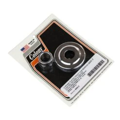 #9302-2 Chrome Front Hub Bearing Retainer & Lock Nut 45 Solo 1930-up OEM 4633-44 43885-30