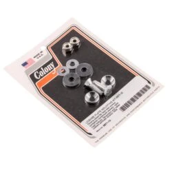 #9871-10 License Plate Mounting Kit Chrome Flat Head Allen Harley