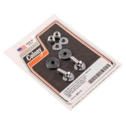 #9872-10 License Plate Mounting Kit Chrome Button Allen Harley