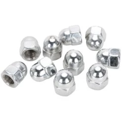 #AN-107 1/2-20 Chrome Acorn Nut 10 Pack