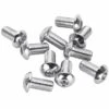 #BHC-8004 5/16-24 X 5/8 Length Chrome Button Head Allen Bolt 10 Pack