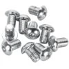 #BHC-812 5/16-24 X 1/2 Length Chrome Button Head Allen Bolt 10 Pack
