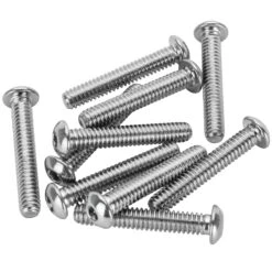 #BHC-835 1/4-20 X 1-1/2 Length Chrome Button Head Allen Bolt 10 Pack