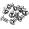 #BHC-840 5/16-18 X 1/2 Length Chrome Button Head Allen Bolt 10 Pack