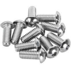 #BHC-841 5/16-18 X 3/4 Length Chrome Button Head Allen Bolt 10 Pack
