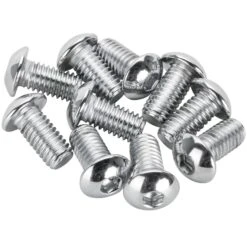 #BHC-849 3/8-16 X 3/4 Length Chrome Button Head Allen Bolt 10 Pack