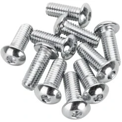 #BHC-850 3/8-16 X 1 Length Chrome Button Head Allen Bolt 10 Pack