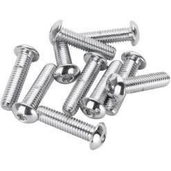#BHC-852 3/8-16 X 1-1/2 Length Chrome Button Head Allen Bolt 10 Pack