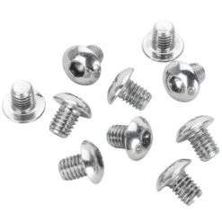 #BHC-880 10-32 X 1/4 Length Chrome Button Head Allen Bolt 10 Pack