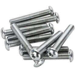 #BHC-885 5/16-24 X 2 Length Chrome Button Head Allen Bolt 10 Pack