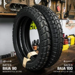Baja 100 Tire 19" - 4.00-19 71T -Motor Parts Hub BatesBaja19 100 90Infographic 4