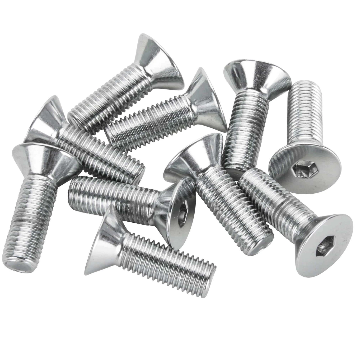 #FHS-116 5/16-24 X 1 Length Chrome Flat Head Allen Bolt 10 Pack 1 #FHS-116 5/16-24 X 1 Length Chrome Flat Head Allen Bolt 10 Pack
