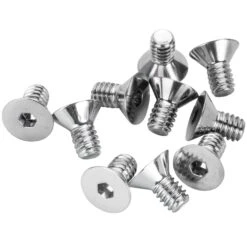 #FHS-153 1/4-20 X 1/2 Length Chrome Flat Head Allen Bolt 10 Pack
