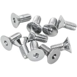 #FHS-165 5/16-18 X 3/4 Length Chrome Flat Head Allen Bolt 10 Pack