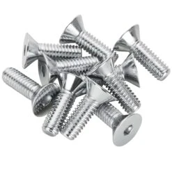 #FHS-167 5/16-18 X 1 Length Chrome Flat Head Allen Bolt 10 Pack