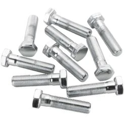 #HHC-671 3/8-24 X 1-1/2 Length Chrome Hex Head Bolt 10 Pack