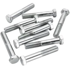 #HHC-679 3/8-24 X 2-1/4 Length Chrome Hex Head Bolt 10 Pack
