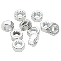 #HN-406 1/4-20 Chrome Hex Nut 10 Pack